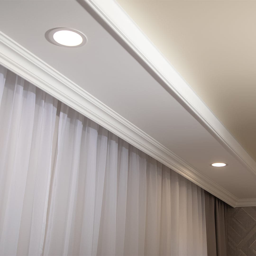 Recessed Downlight Round illuminated fixture view